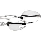 Godinger Salad Server Spoon Set Infinity Design - Skyline Home Collection
