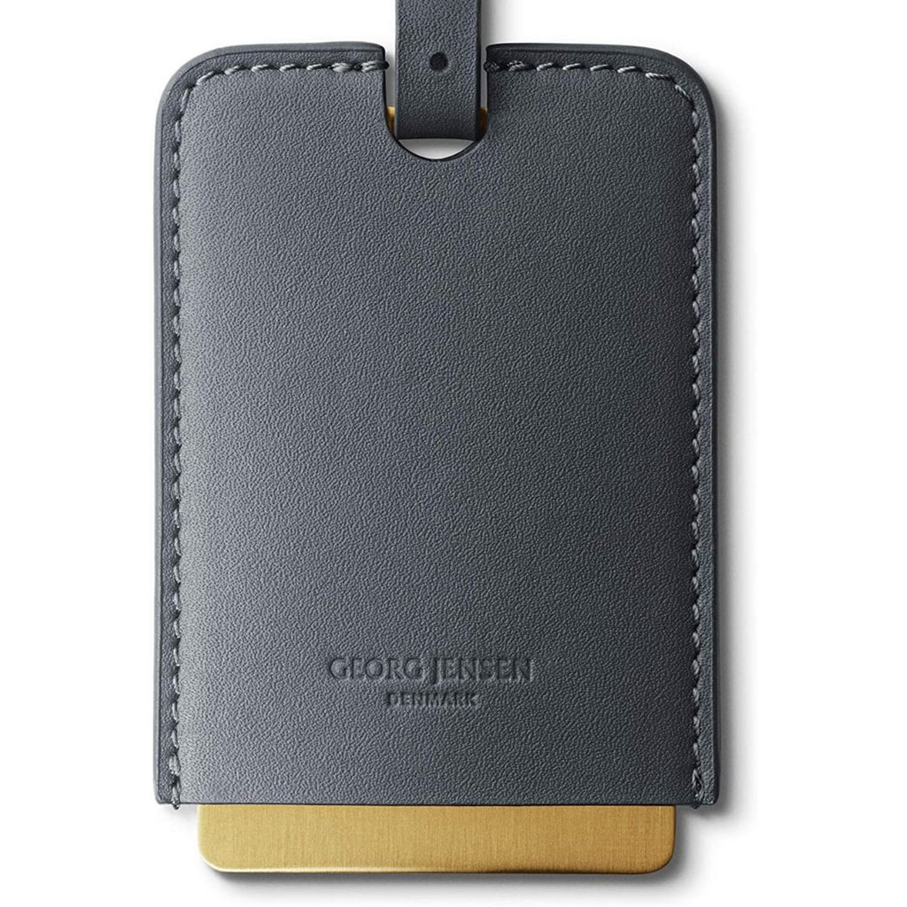 Georg Jensen Women's Shades Leather Travel Tag - Grey - TRIONI Treats