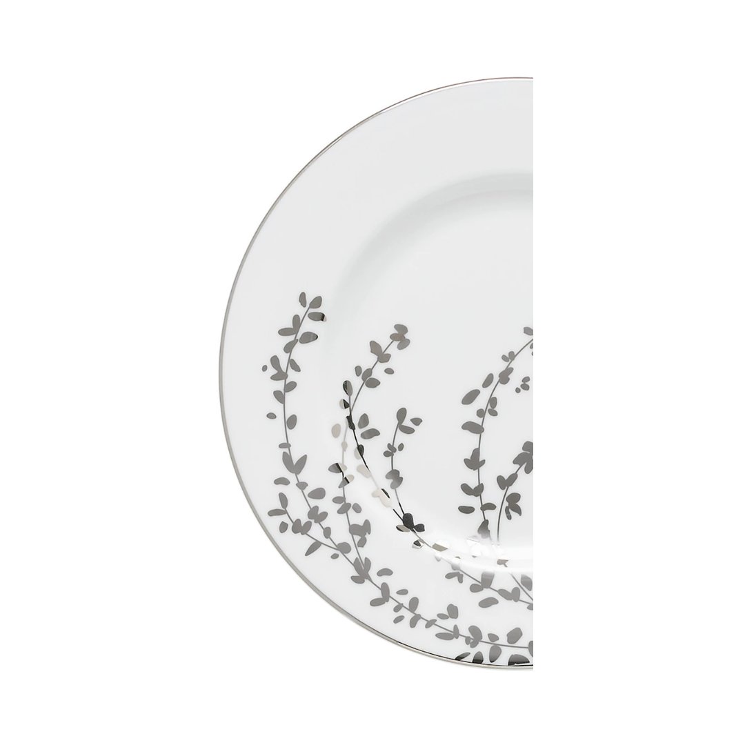 Kate Spade Gardner Street Platinum Salad Plate, 0.70 LB, Metallic - Skyline Home Collection