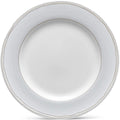 Noritake Linen Road Dinner Plate, 10 1/2" in White - Skyline Home Collection
