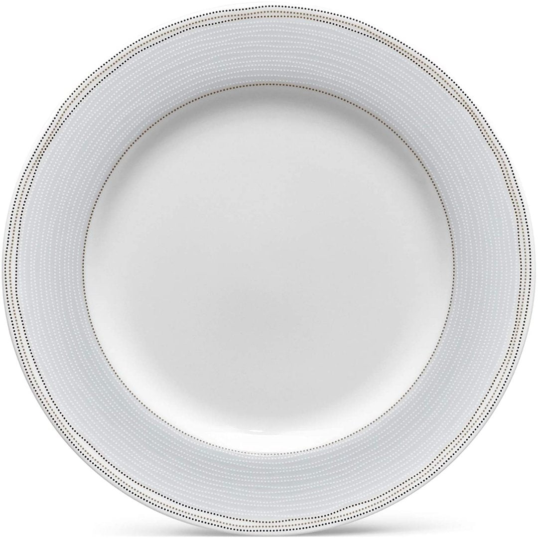 Noritake Linen Road Dinner Plate, 10 1/2" in White - Skyline Home Collection