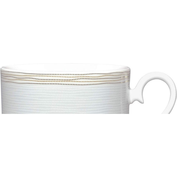 Noritake Linen Road Cup, 8 1/2 oz in White - Skyline Home Collection