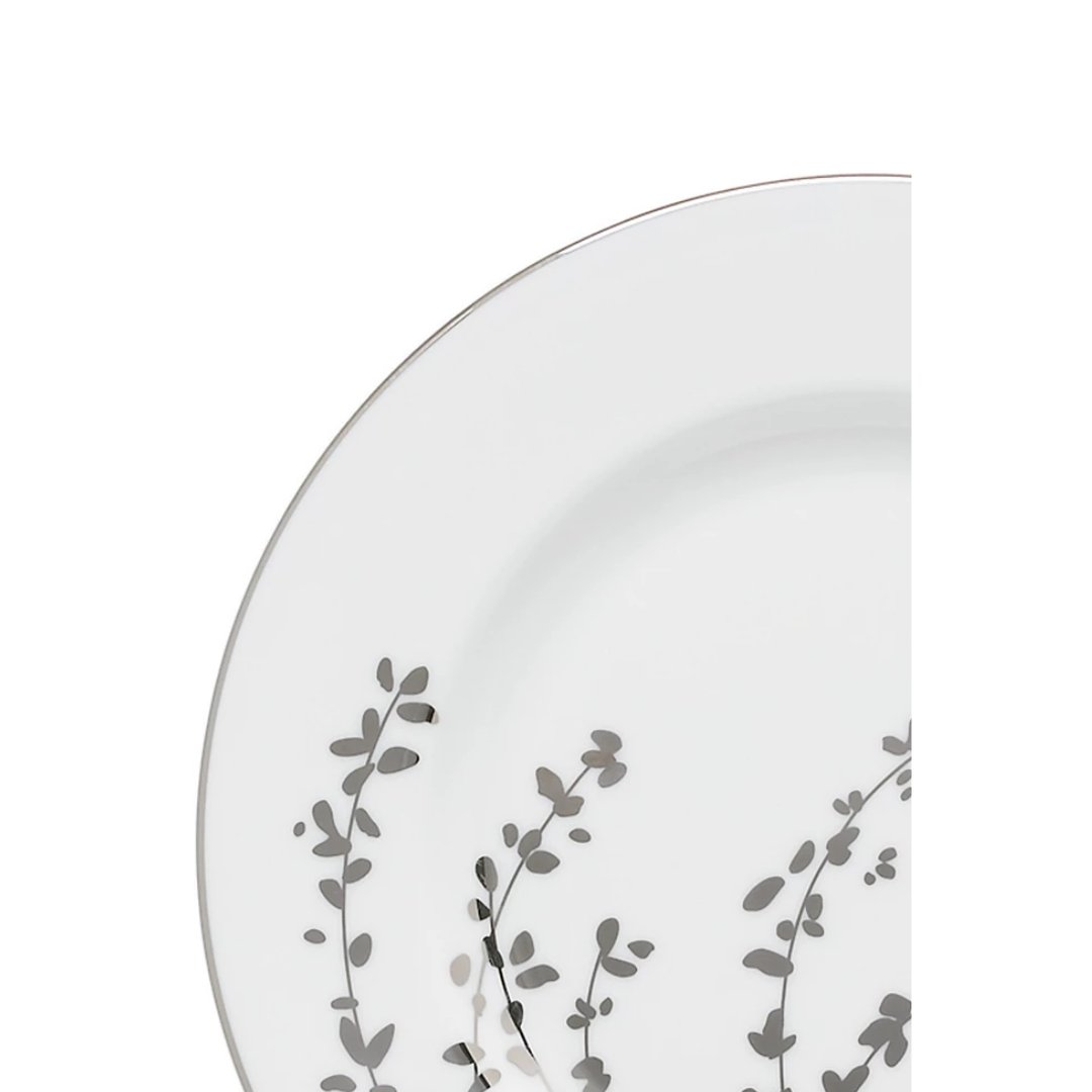 Kate Spade Gardner Street Platinum Salad Plate, 0.70 LB, Metallic - Skyline Home Collection