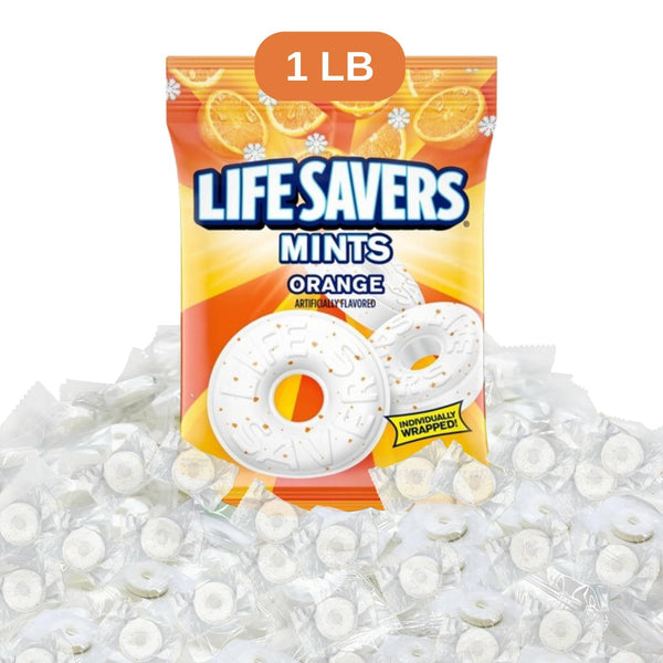 Lifesavers Orange Mint Candy Individually Wrapped (1LB) - TRIONI Treats