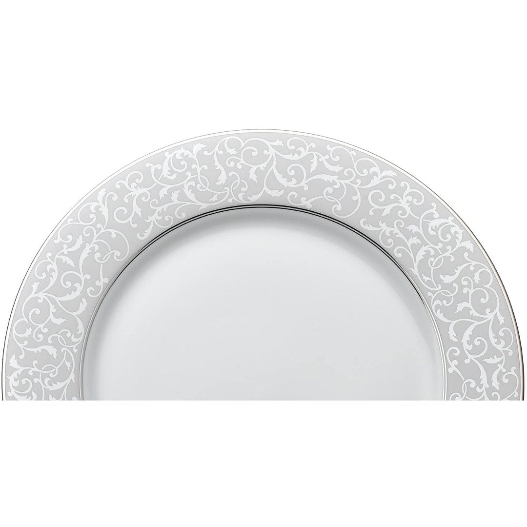 Mikasa Parchment Dinner Plate, 10.75-Inch, White - Skyline Home Collection