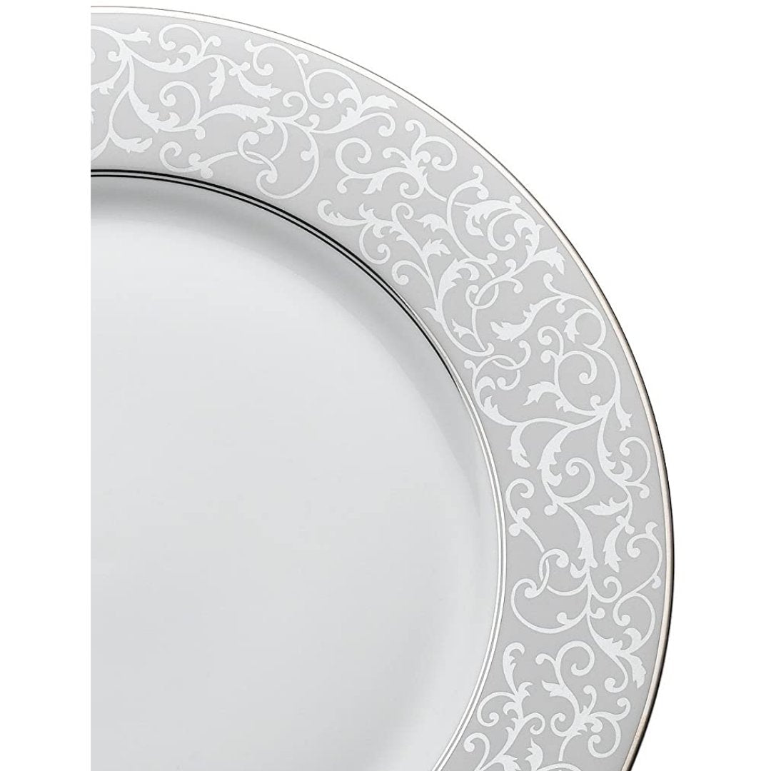 Mikasa Parchment Dinner Plate, 10.75-Inch, White - Skyline Home Collection