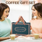 Coffee and Tea Gift Set Consist of TRIONI Coffee Mug Warmer, Sugar and Sweetener Assortment Packets, Honey Packets, Lava Bracelets, Spearmint, and Peppermint Candy with Coffee Coaster & Stirrer! - TRIONI Treats