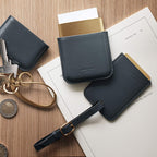 Georg Jensen Women's Shades Leather Travel Tag - Grey - TRIONI Treats