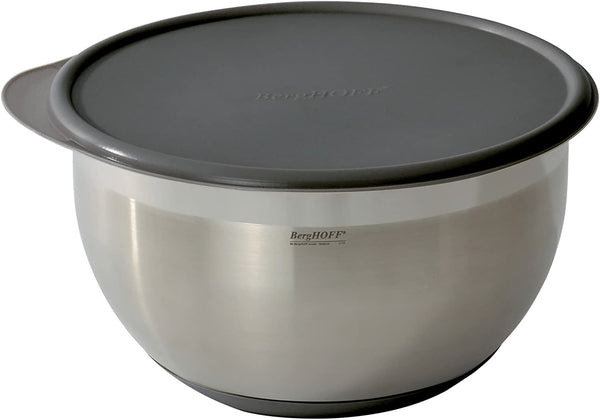 BergHOFF Essentials 4 qt. Stainless Steel Mixing Bowl with Lid in Silver - Skyline Home Collection