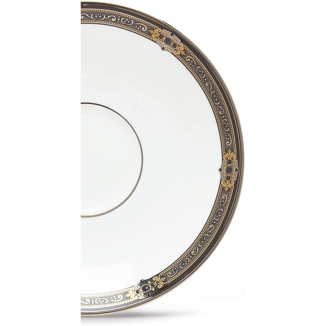 Lenox Vintage Jewel Saucer, WHITE - Skyline Home Collection
