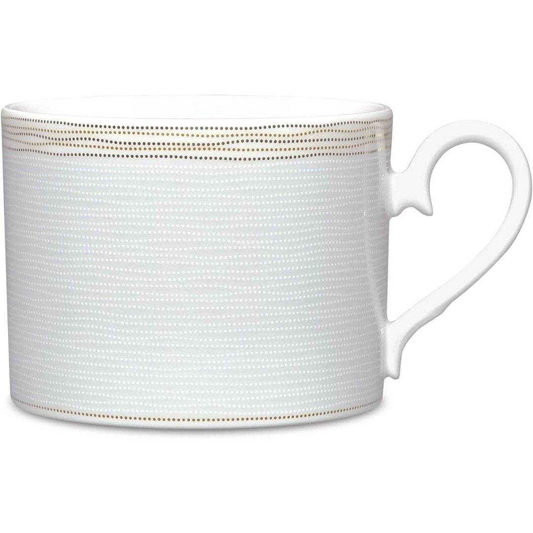 Noritake Linen Road Cup, 8 1/2 oz in White - Skyline Home Collection