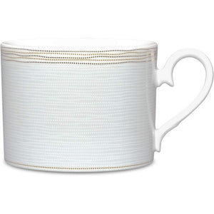 Noritake Linen Road Cup, 8 1/2 oz in White - Skyline Home Collection