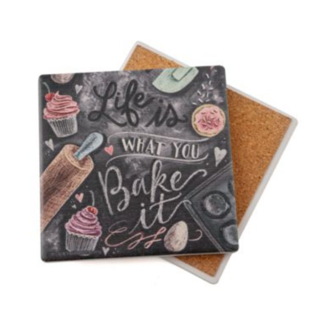 Thirstystone Life Is What You Bake It Coaster Single - Skyline Home Collection