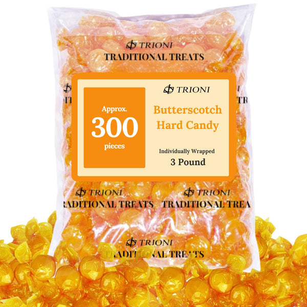 TRIONI Butterscotch Individually Wrapped Hard Candy - TRIONI Treats