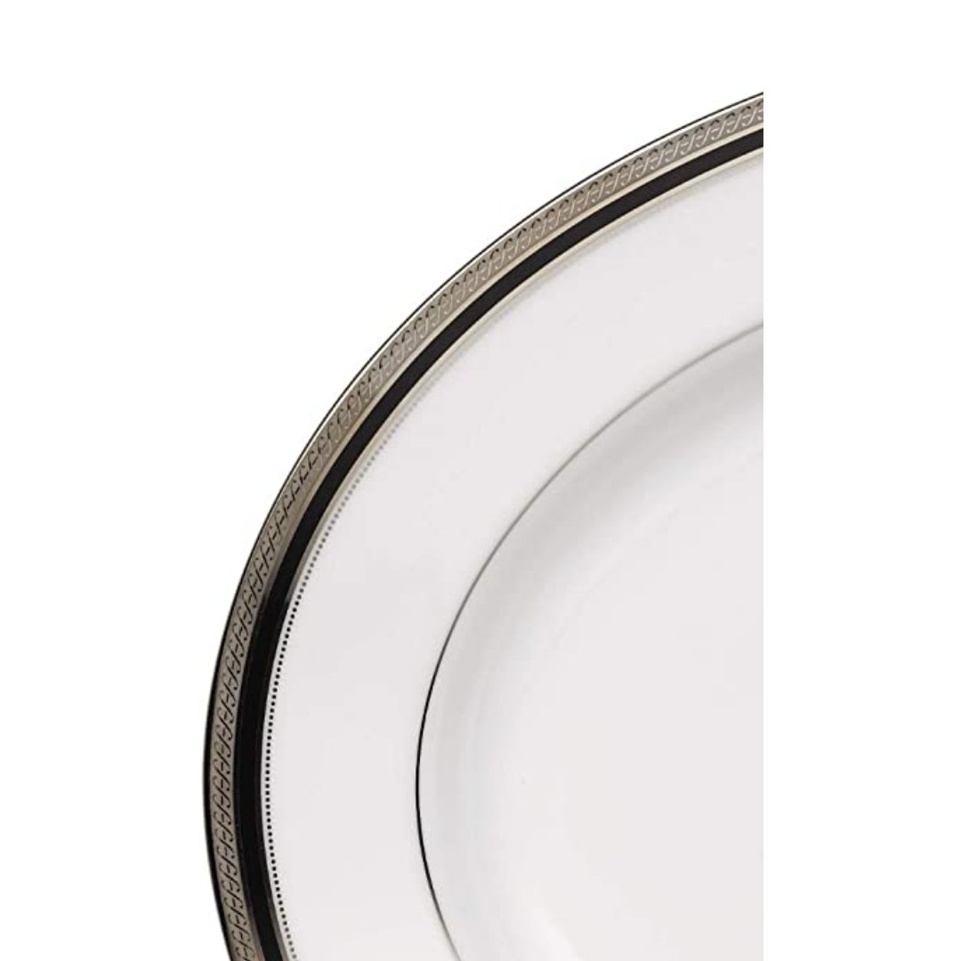 Noritake Austin Platinum Oval Platter, 14-Inch - Skyline Home Collection